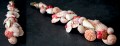 Schelpen toef rood  48 cm 800
